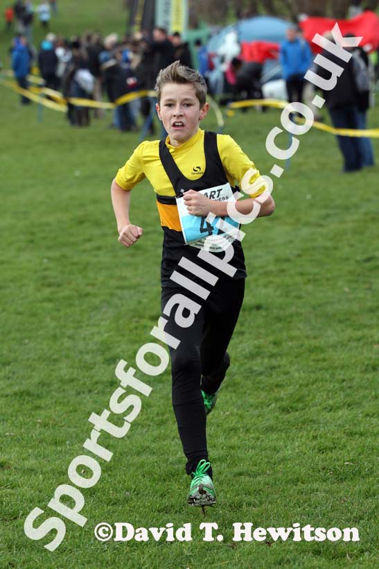 Under-13 boys 2nd North Eastern Cross Country, Champs., Temple Park, South Shields. Photo: David T. Hewitson/Sports for All Pics